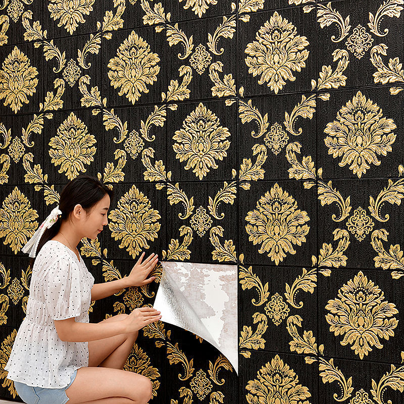 Super Cheap vinyl wall paper sticker suppliers 3d brick home decoration self adhesive pvc waterproof wallpaper tile