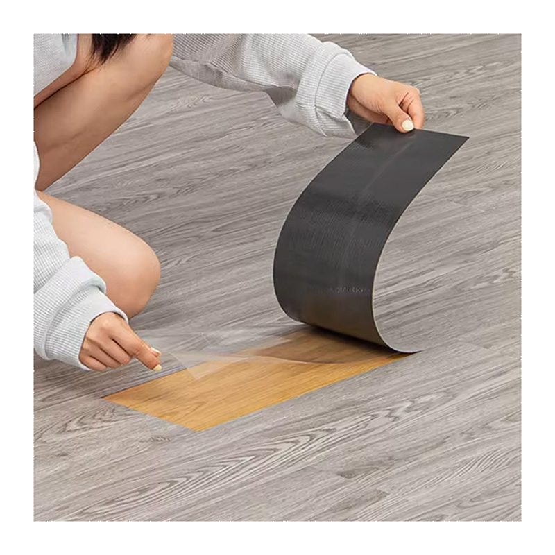 Peel and Stick Engineered PVC Tiles Marble Granite Pattern Waterproof Durable Wood Grain self adhesive pvc lvt flooring tiles