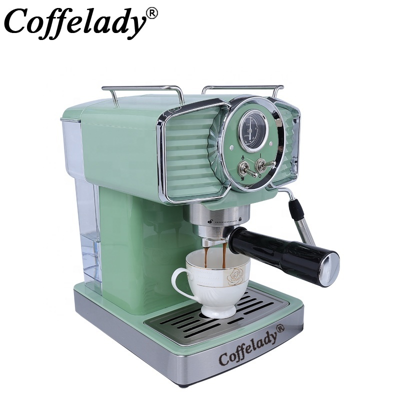 Fashion electric espresso maker high-quality stainless 15 Bar Cappuccino Coffee machine pump