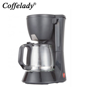 6 Cup Coffee Maker With Coffee Filter And Glass Carafe,Small Drip Coffee Machines For Home,Travel & Office