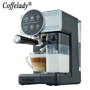 Espresso Coffee Maker Stainless Steel Coffee Machine With Milk Tank Home Used Cappuccino Machine Latte Coffee Maker