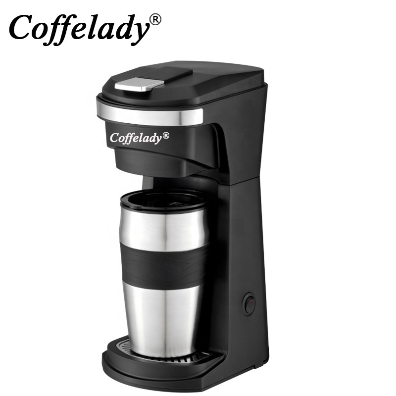 Multifunction small coffee maker single serve portable k-cup pod coffee machine for grounds coffee