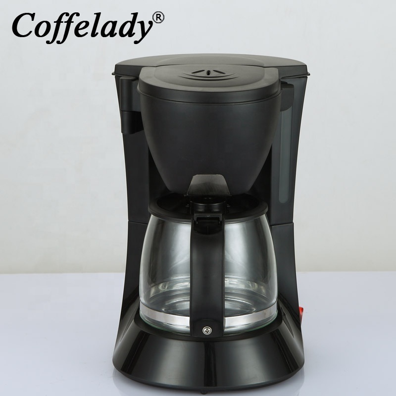 6 Cup Coffee Maker With Coffee Filter And Glass Carafe,Small Drip Coffee Machines For Home,Travel & Office