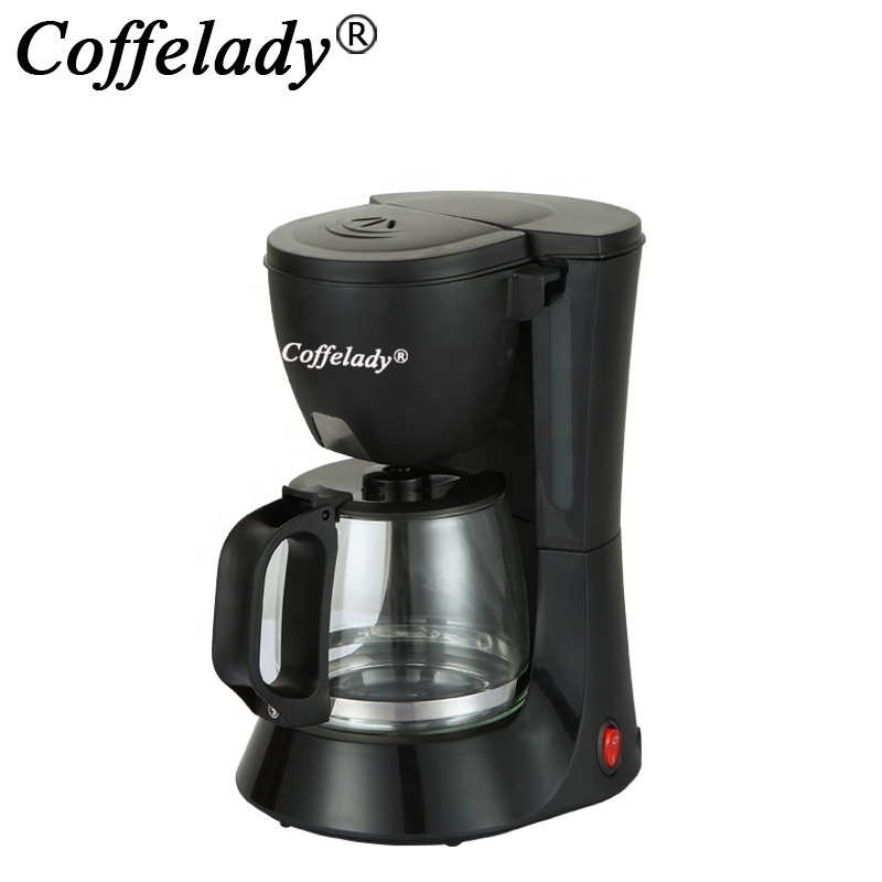 10 cup drip coffee machine 1.2L Electric Black Electric Coffee Maker with glass pot