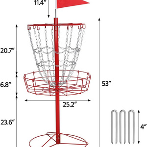 disc golf  basket with 600D carry bag Cesta para jugar golf con discos tipo frisbi, portatil, de metal