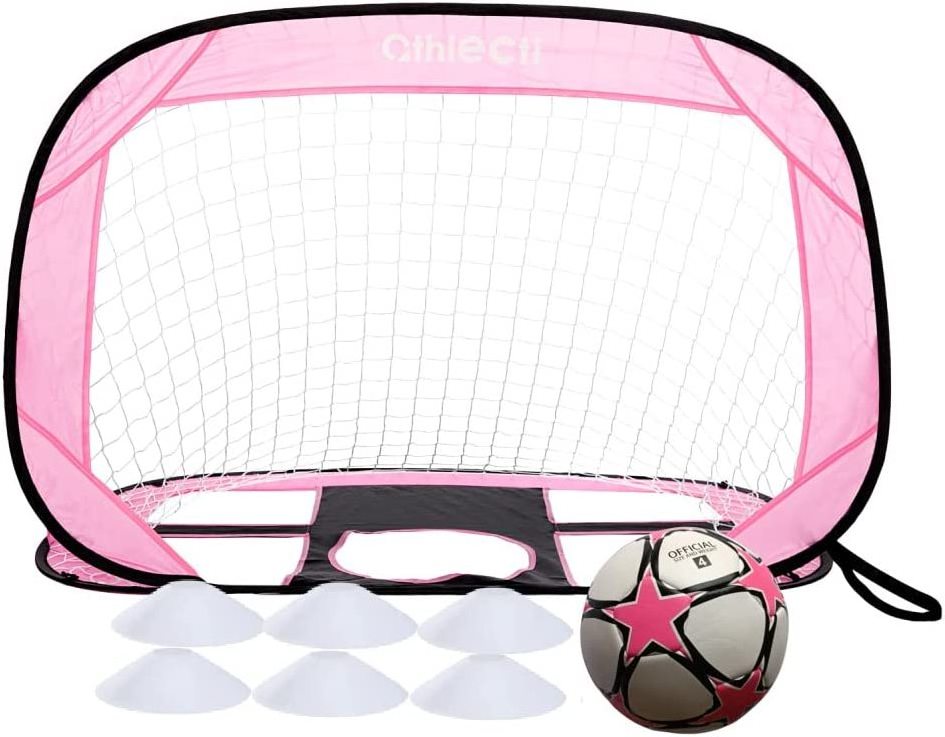 Pop up Soccer Goal and Ball Sets, Portable Soccer Net for Training,Set of 2