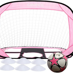 Pop up Soccer Goal and Ball Sets, Portable Soccer Net for Training,Set of 2