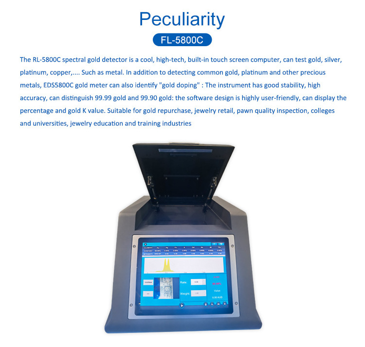 High Precision New Portable XRF Gold Testing Machine High Precious Metal Analyzer Purity Density Testing Assay Machine