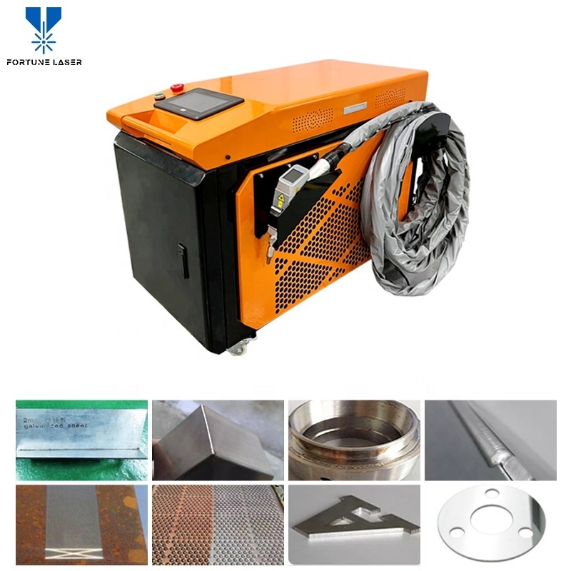 Max 1000W 1500W 2000W 3000W Mobile Metal CW Fiber Laser Welding Cleaning Machine Handheld 3 in 1 laser Welder Cleaner Cutter