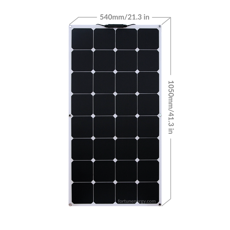 Factory Price SunPower 100 Watt 160 Watt Easy Mount Monocrystalline Flexible Solar Panel