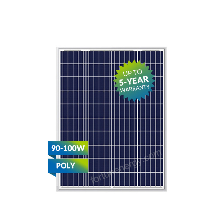 A Grade portable 100W Small  Cells Polycrystalline Solar Panel