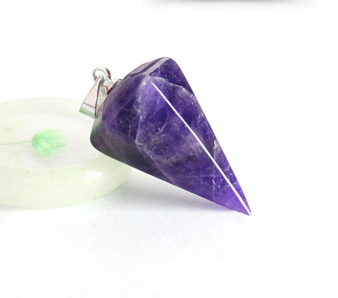 Natural Divination Stones Wholesale Hexagonal Point Power Stone Healing Reiki Spiritual Chakra Crystal Dowsing Pendulum