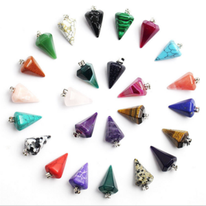 Natural Divination Stones Wholesale Hexagonal Point Power Stone Healing Reiki Spiritual Chakra Crystal Dowsing Pendulum