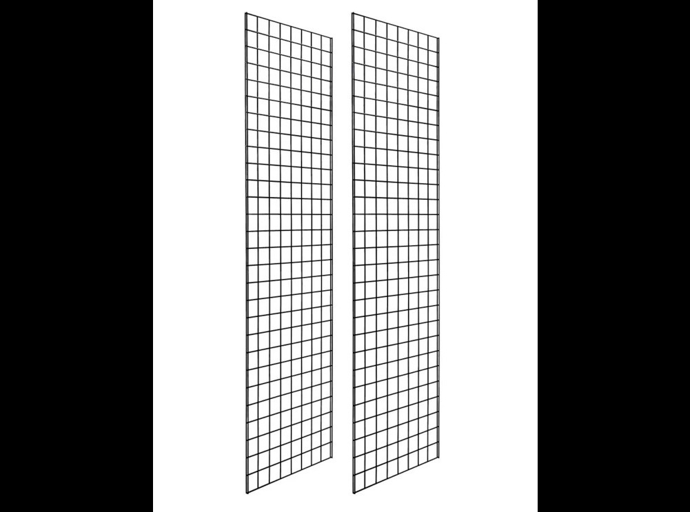 Hanging Metal Wire Grid Mesh Display Rack  /  wall panel 2'x6' 2'X8' / METAL WIRE STAND