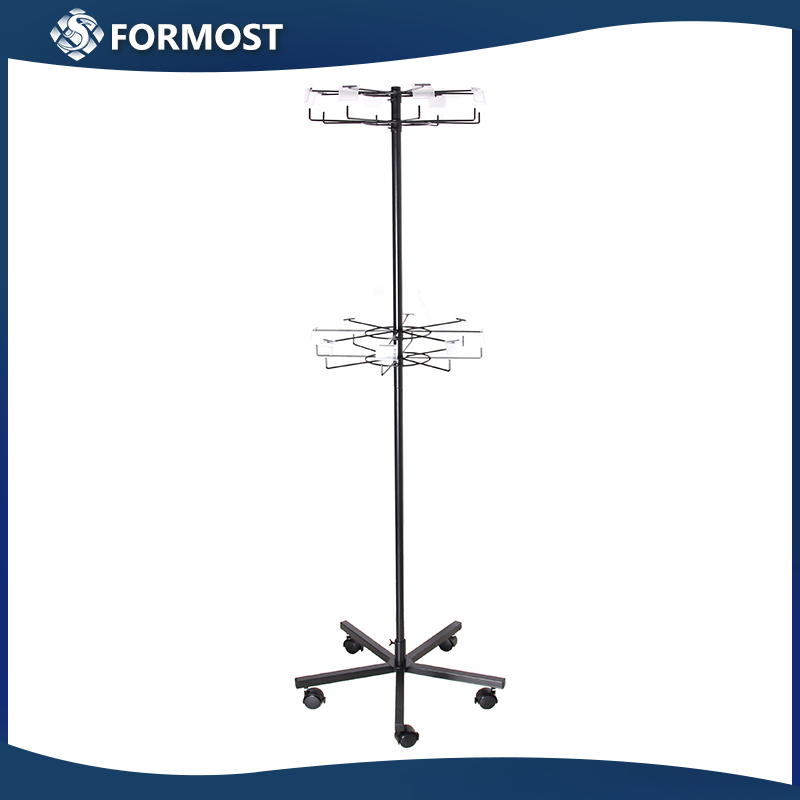 Rotating Freestanding display rack / Spinning Hat Retail Display Stand / Revolving hat display holder