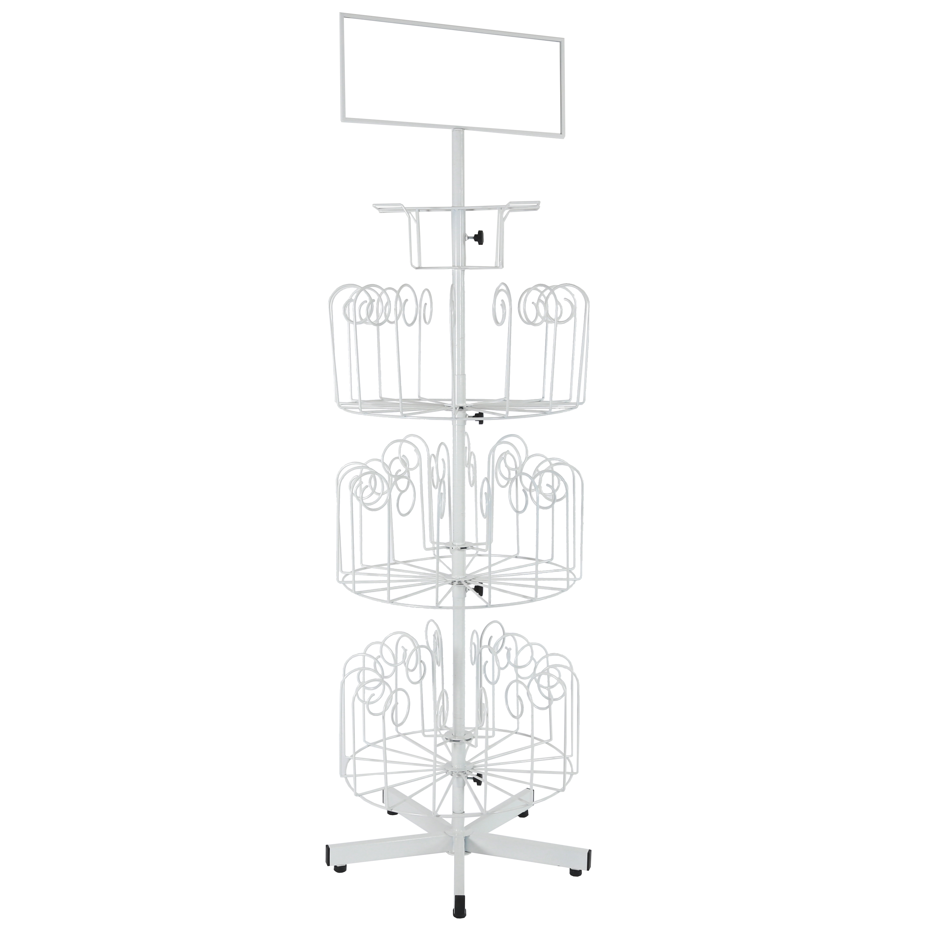 Rotating Freestanding display rack / Spinning Hat Retail Display Stand / Revolving hat display holder