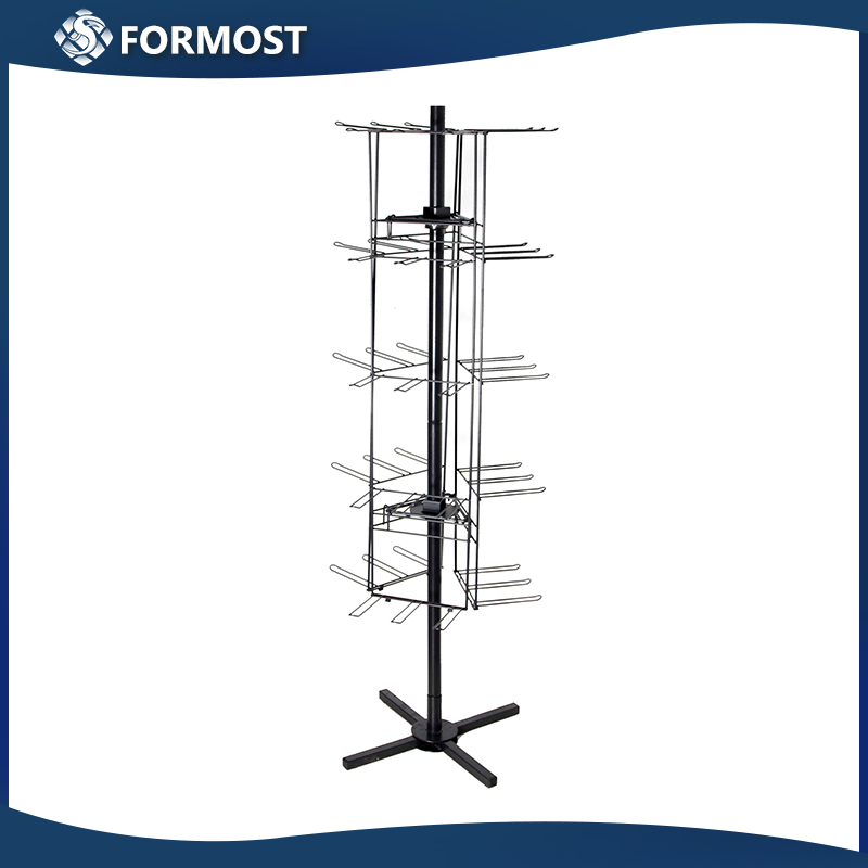 Rotating Freestanding display rack / Spinning Hat Retail Display Stand / Revolving hat display holder