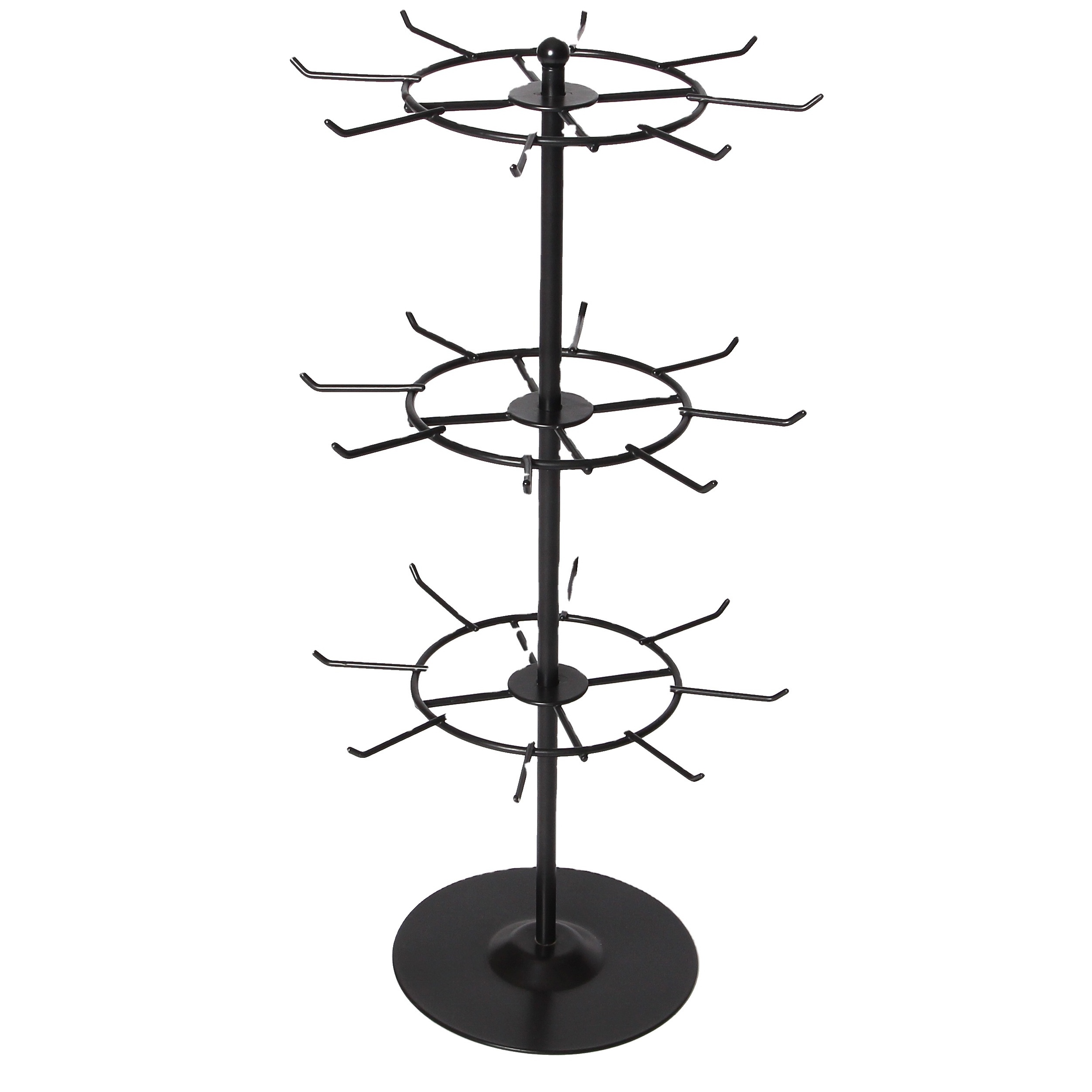 Keyring display rack / Accessories 3-tier store shelf / Cell phone accessory display stand