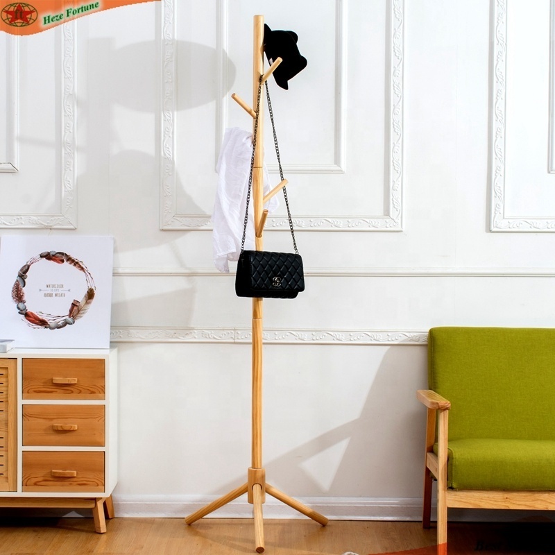 DIY standing coat rack Wood standing shirt hanging clothes rack display stand/ Coat rack/clothes tree