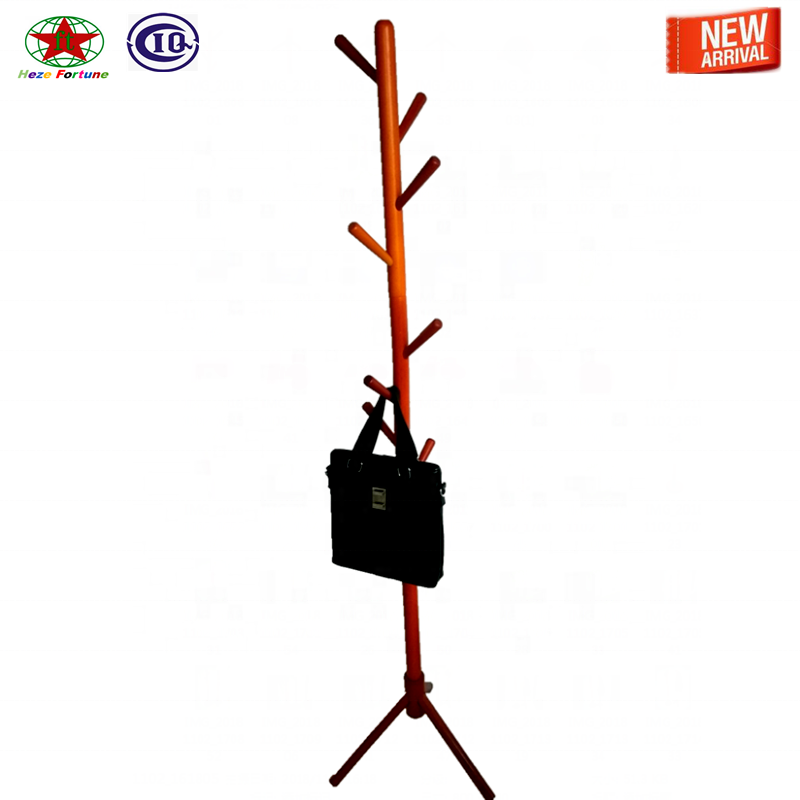 3 leg wood coat stand wooden racks factory direct sale