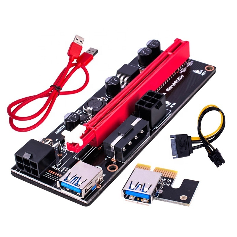 Express Adapter USB 3.0 pcie VER009S PCI-E 1X to 16X 009 Card Power gpu pci riser 009s Extender Cable