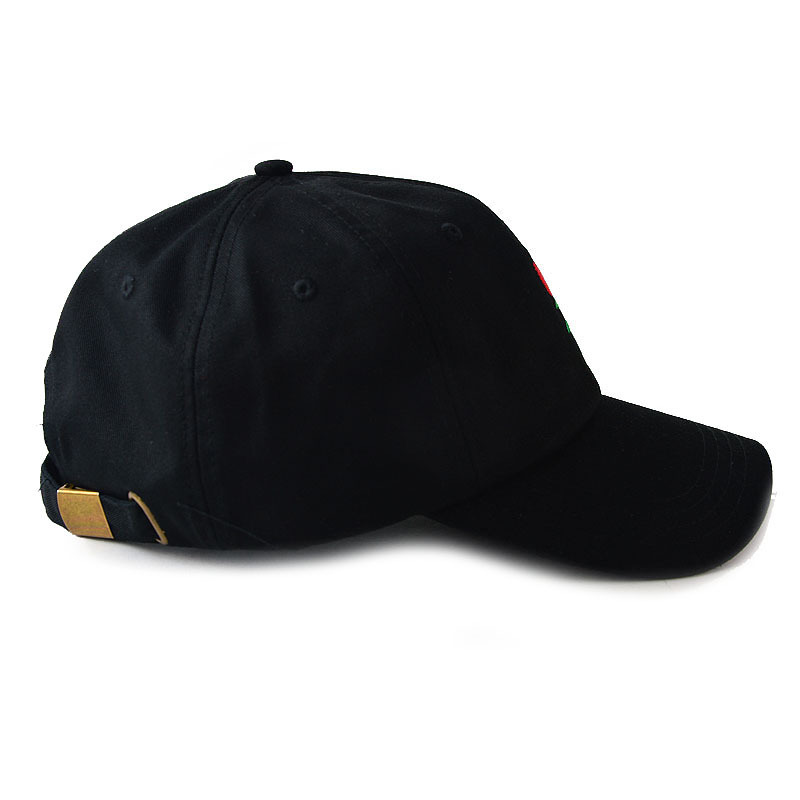 OEM Hat Shaper Fabric With Metal Buckle Hats Women Black Without Brim Baseball Cap