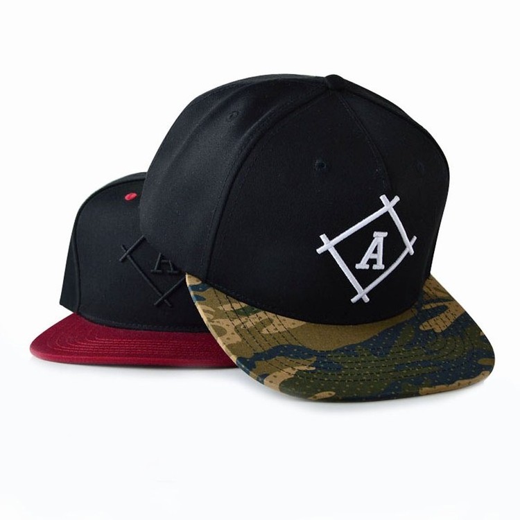 Camouflage  Embroidery Flat Bill Outdoor Sports Free Samples Blank Camo Hip-hop Snapback Hats