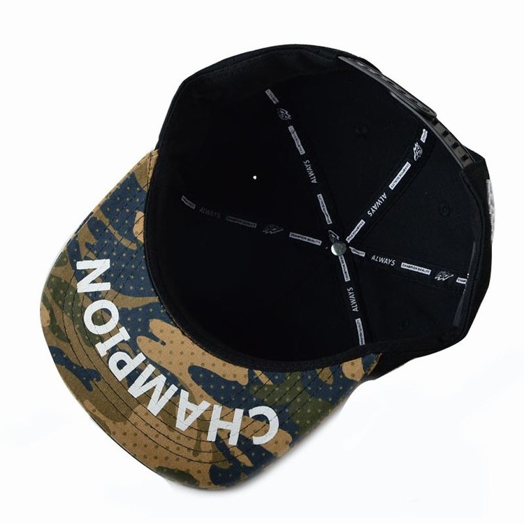 Camouflage  Embroidery Flat Bill Outdoor Sports Free Samples Blank Camo Hip-hop Snapback Hats