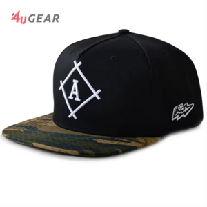 Camouflage  Embroidery Flat Bill Outdoor Sports Free Samples Blank Camo Hip-hop Snapback Hats