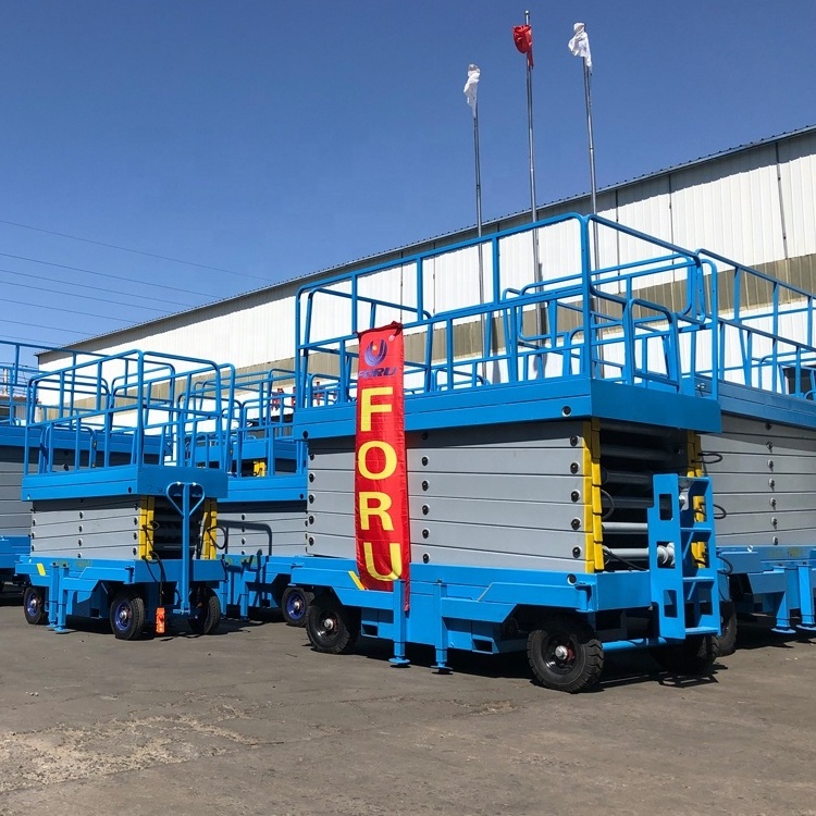 12m CE and ISO certificate portable mini scissor lift hydraulic mobile scissor lift for repair Road light