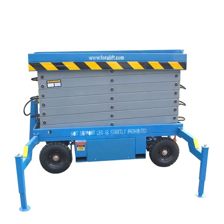 12m CE and ISO certificate portable mini scissor lift hydraulic mobile scissor lift for repair Road light