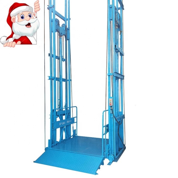 Good price Indoor and outdoor vertical platform lift used guide rail cargo lift platform for sale