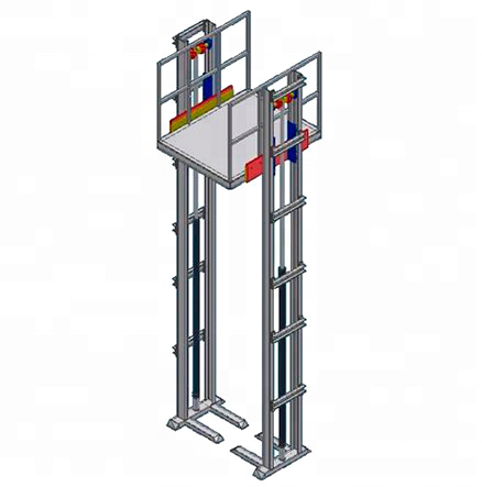 Good price Indoor and outdoor vertical platform lift used guide rail cargo lift platform for sale