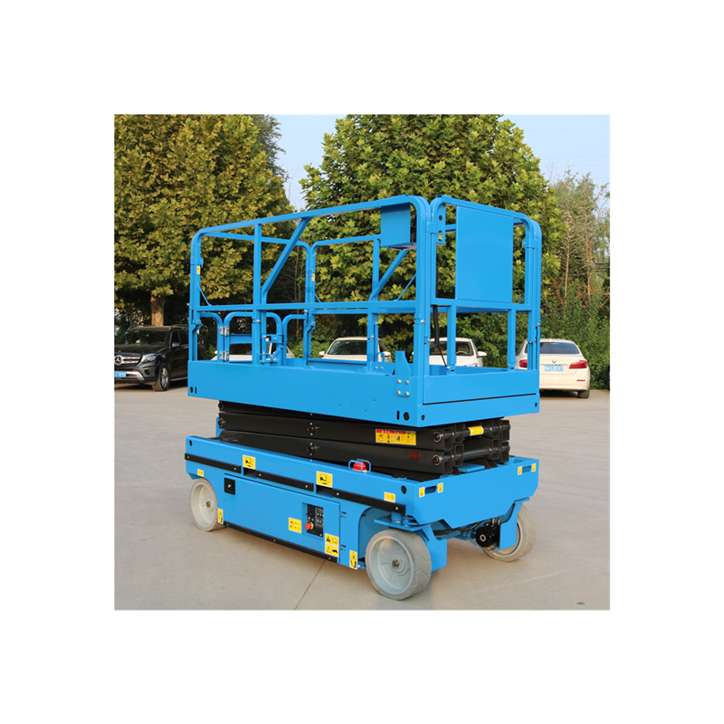 12m small platform Aerial Work Mobile Scissor Lift For Sale With Strong Tire For Sandy Road