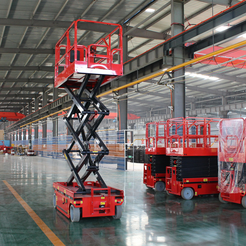 Self propelled electric scaffolding Lifting hydraulic aerial work platform scissor lift table Electric Mobile Scissor Lift