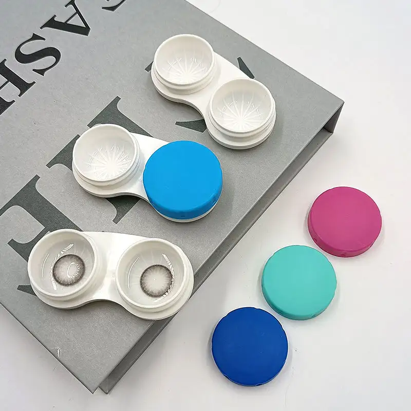 Wholesale Cheap Custom Multi Color Contact Lenses Kit Box Case