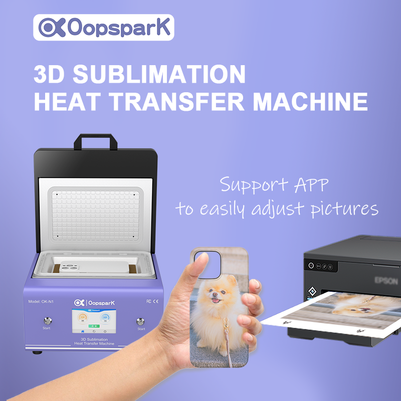 2024 Hot Selling Oopspark OK-N1 Film 3D Sublimation Vacuum Heat Transfer Press Printing Coated Phone Case Sublimation Machines