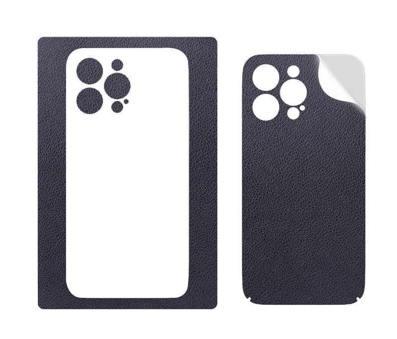 Factory OEM Cellphone Can be customized any style Wrap Film Leather grain Back Skin Wrap Protective Film