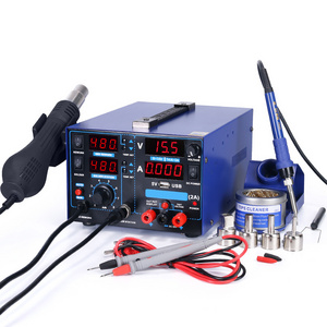 2022 Factory Wholesale 853D USB 2A Mobile Phone Repair Soldering Rework Station Hot Sale Heat Gun with Soldering Station