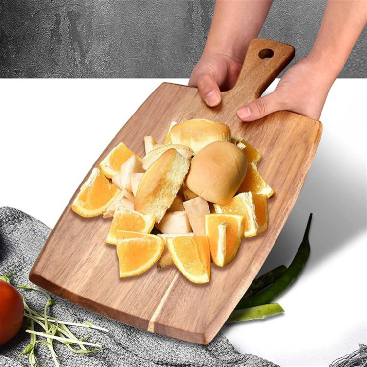 Wooden Charcuterie Board Kitchen Chopping Boards Acacia Wood Cutting Board with Handle