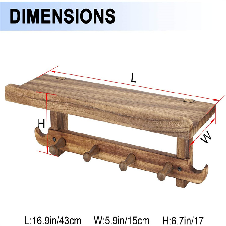 Custom Country Style Coat Rack Hook Wall Rack Indoor Storage Rack