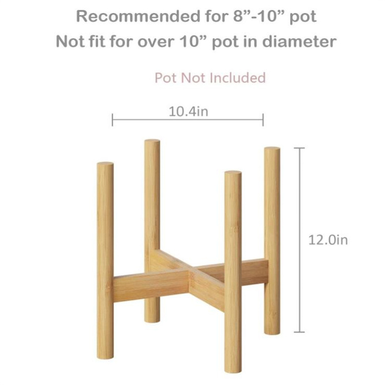 Detachable Wood Indoor Plant Stand Flower Pot Holder Bamboo Plant Holder Display Rack for House Plants