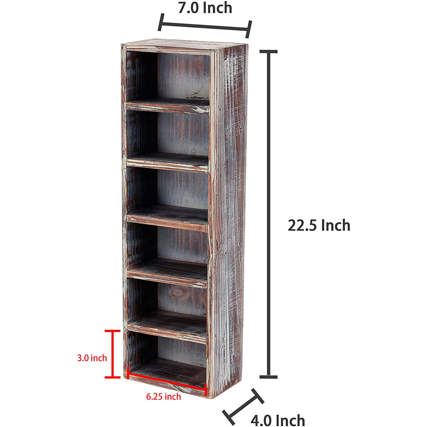 2024 Rustic style wooden wall mounted vertical storage sunglasses display box rack