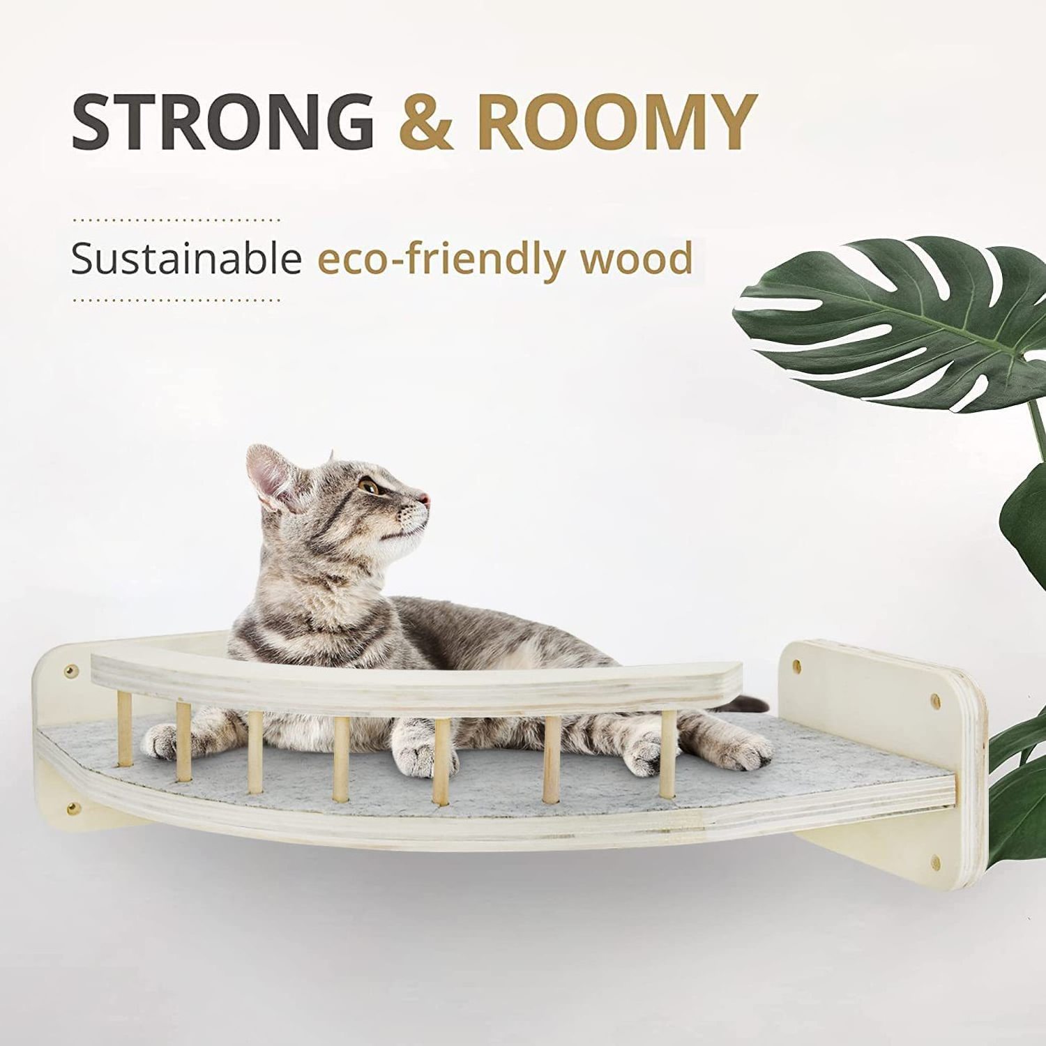 modern wall hammock cat climbing shelves elegant wood cat wall shelves and perches set with 3 Steps