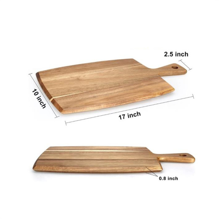 Wooden Charcuterie Board Kitchen Chopping Boards Acacia Wood Cutting Board with Handle