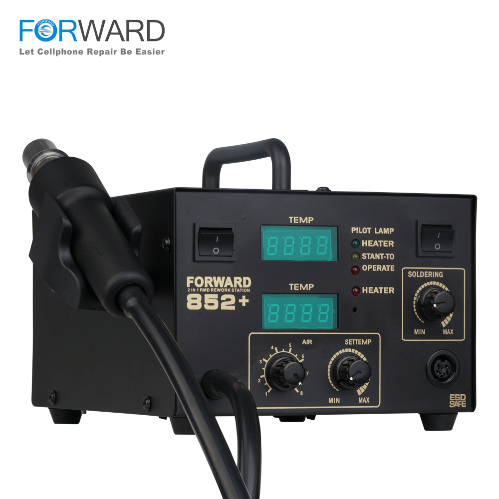 FORWARD 852+ Heat Air Gun with Soldering Iron Combination