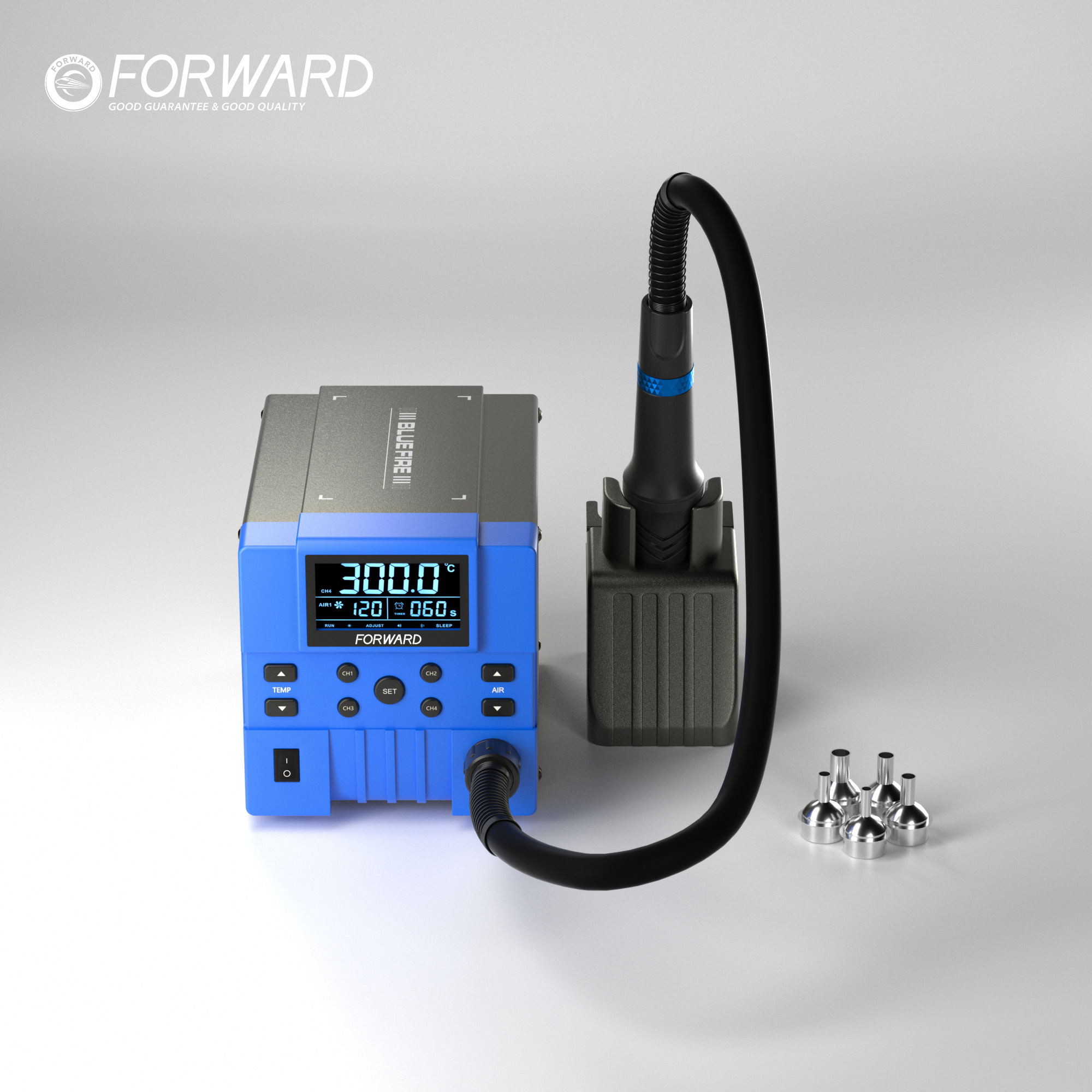 FORWARD Good Quality Ultra-low resistance nozzle Hot Air Gun Rework Welding Station