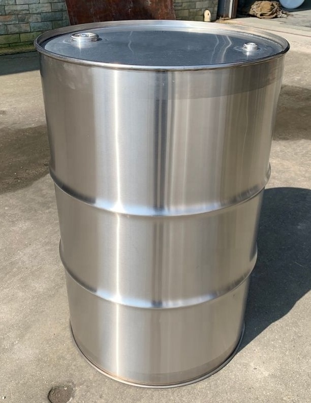 25 litre 200 liter 55 gal  Chinese factory price empty open head stainless  steel  drum with lid