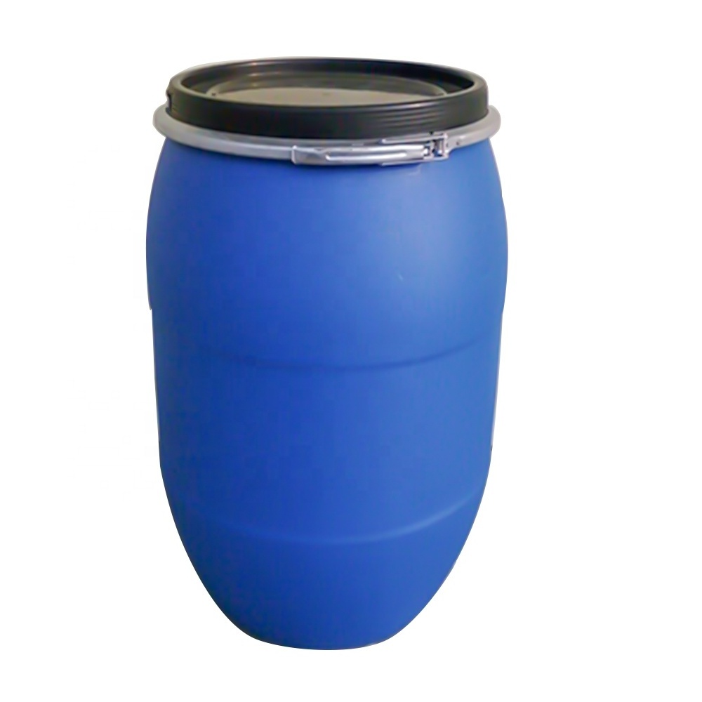 200 liters 220 litre used empty heavy duty plastic drum with open lid  for oil storage