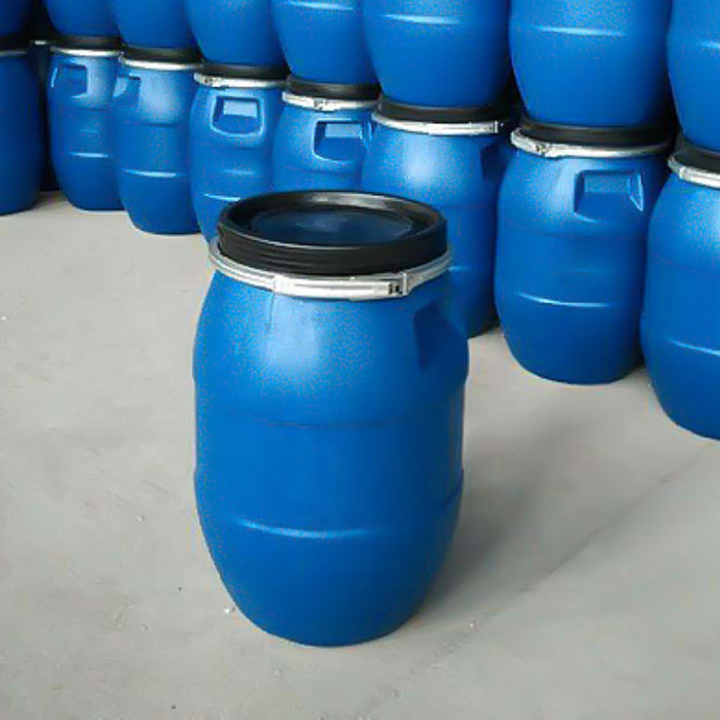 55 gallon 220 litre 60 liter HDPE empty blue plastic drum with open lid  for liquid storage